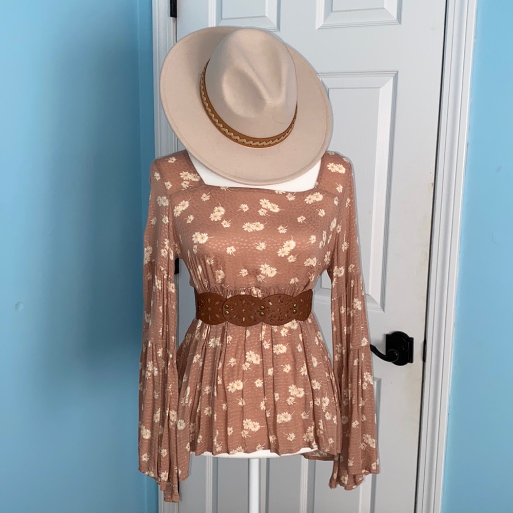 Altar’d State Daisy Duke Bell Sleeve Top